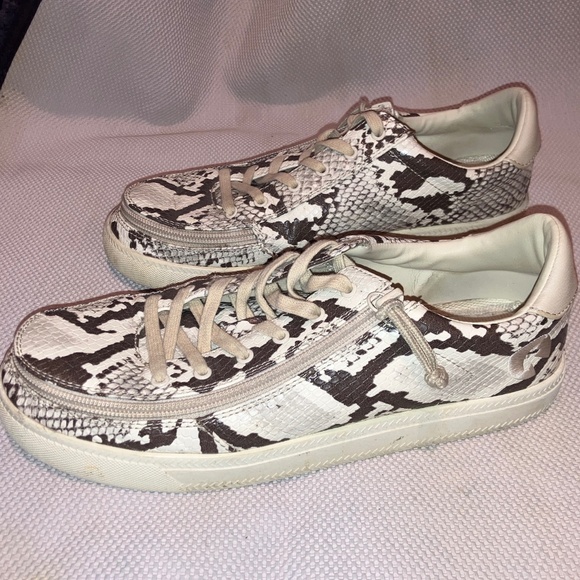 Billy Footwear Women's Snakeskin Classic Lowtop Sneaker - Picture 1 of 5